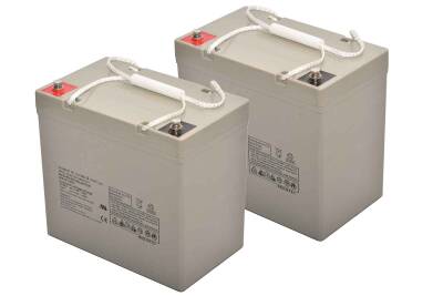 12V 55Ah Deep Cycle Jel Akü 2 adet - 1